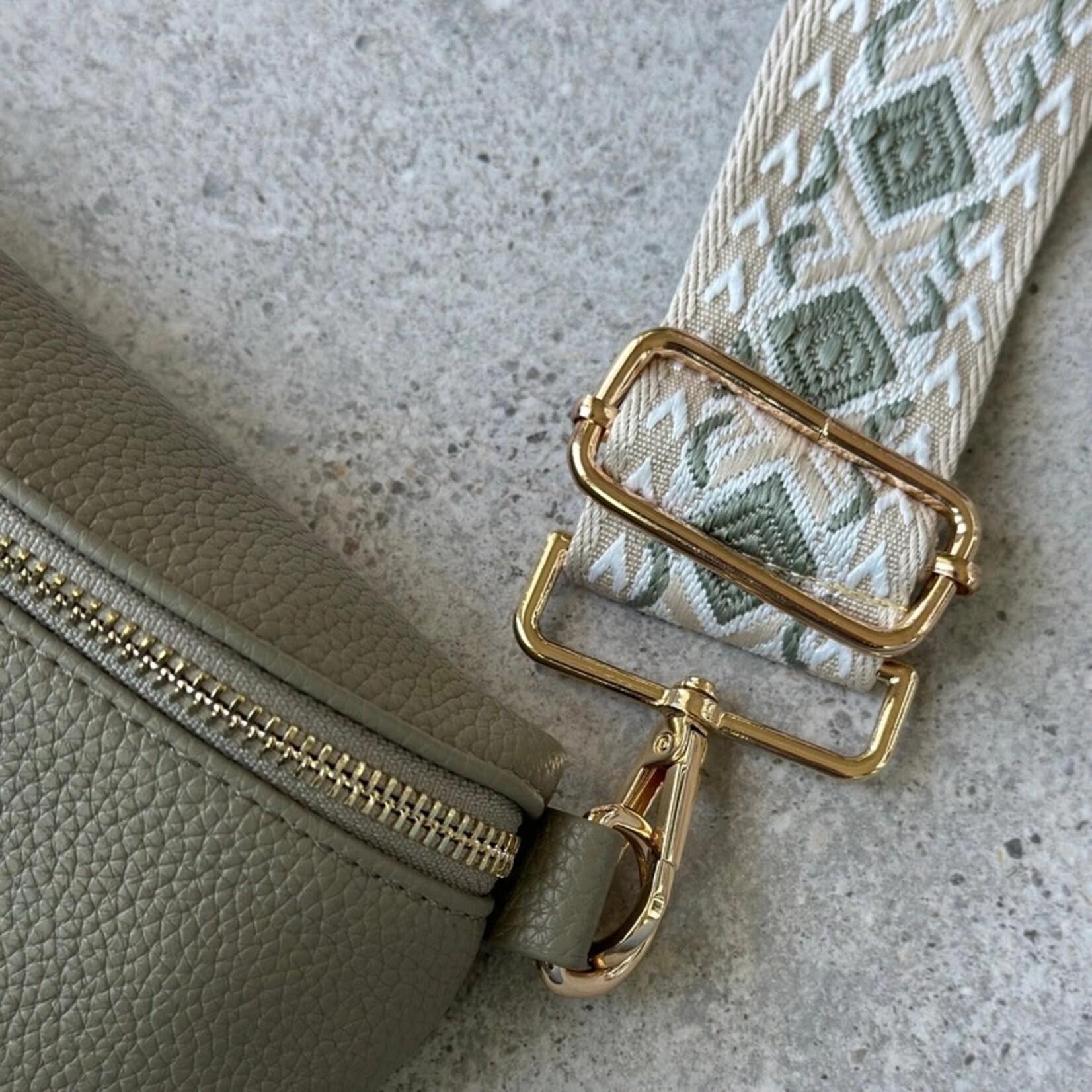 Sage diamond interchangeable Bag Strap
