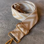 Chevron Mustard interchangeable bag strap
