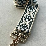 Black and White interchangeable Bag Strap