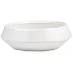 White Glazed Ceramic   8.75"DX2.75"H
