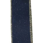 1.5"X10YD Blue Glitter Ribbon
