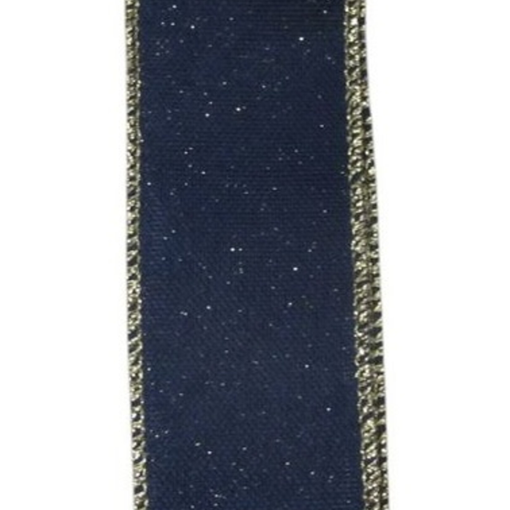 1.5"X10YD Blue Glitter Ribbon