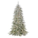 7.5' Snow Kissed Norfolk Pine Tree - Starlite lights CTE # #417