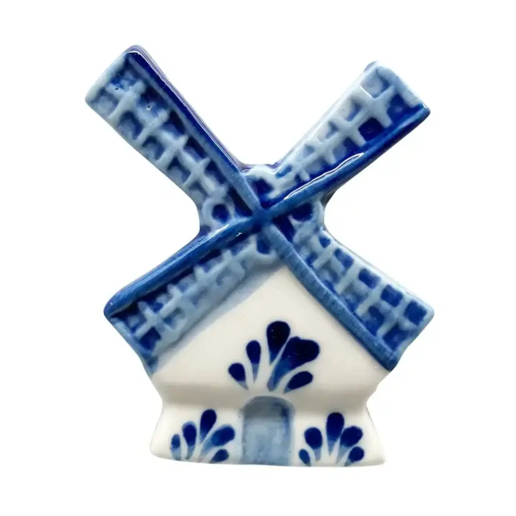 Dutch Souvenir Magnets Delft Blue Windmill