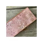 2.5" Pink Merito Wired Ribbon, 10 Yards