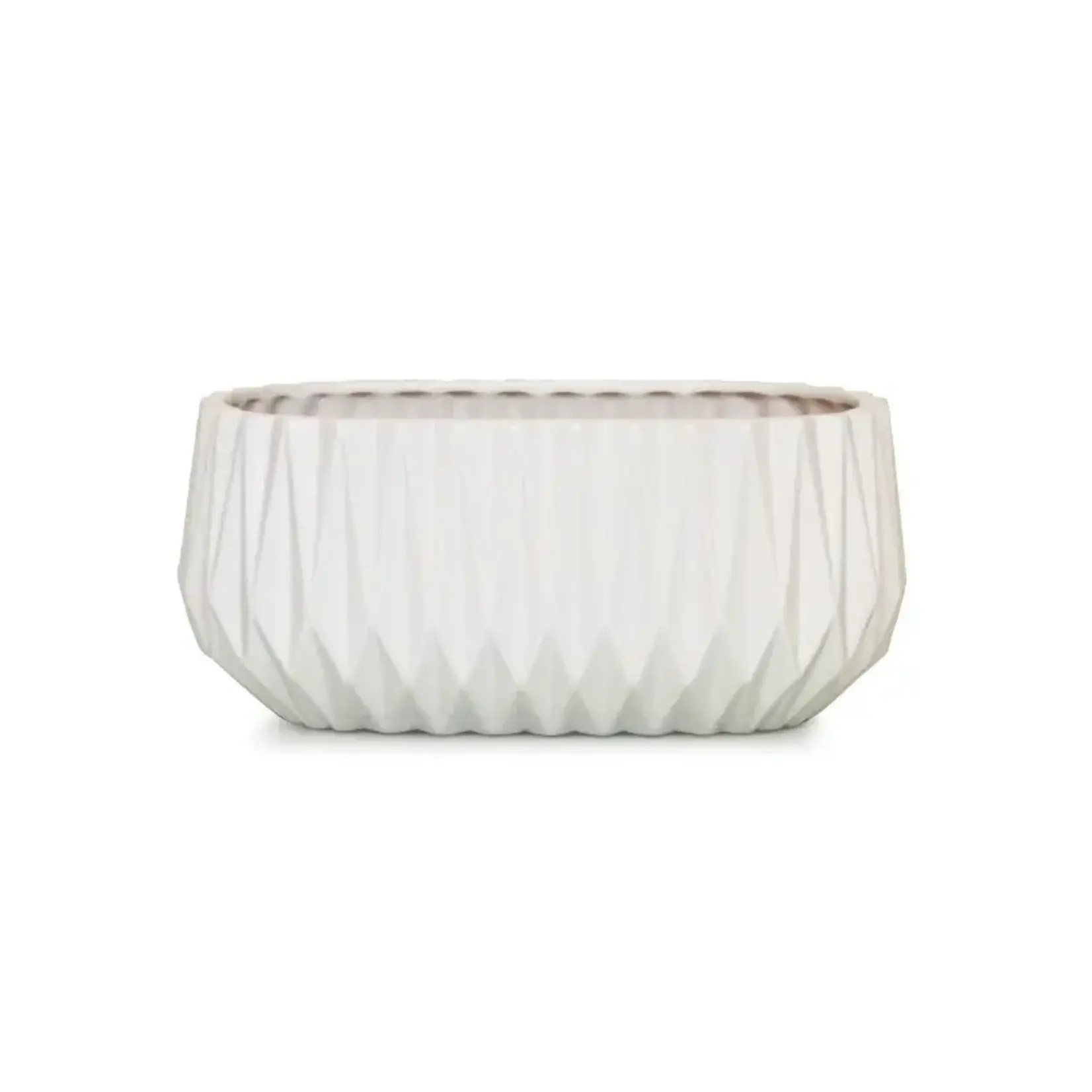 Matte White ADELAID Ceramic 9.75"X5.5"X4.25"