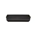Matte Black Rectangular Ceramic Dish  10X5X2"H