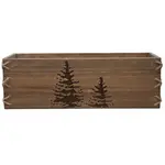 14X6X4.5“H Tree Design on Wooden Box w/Liner