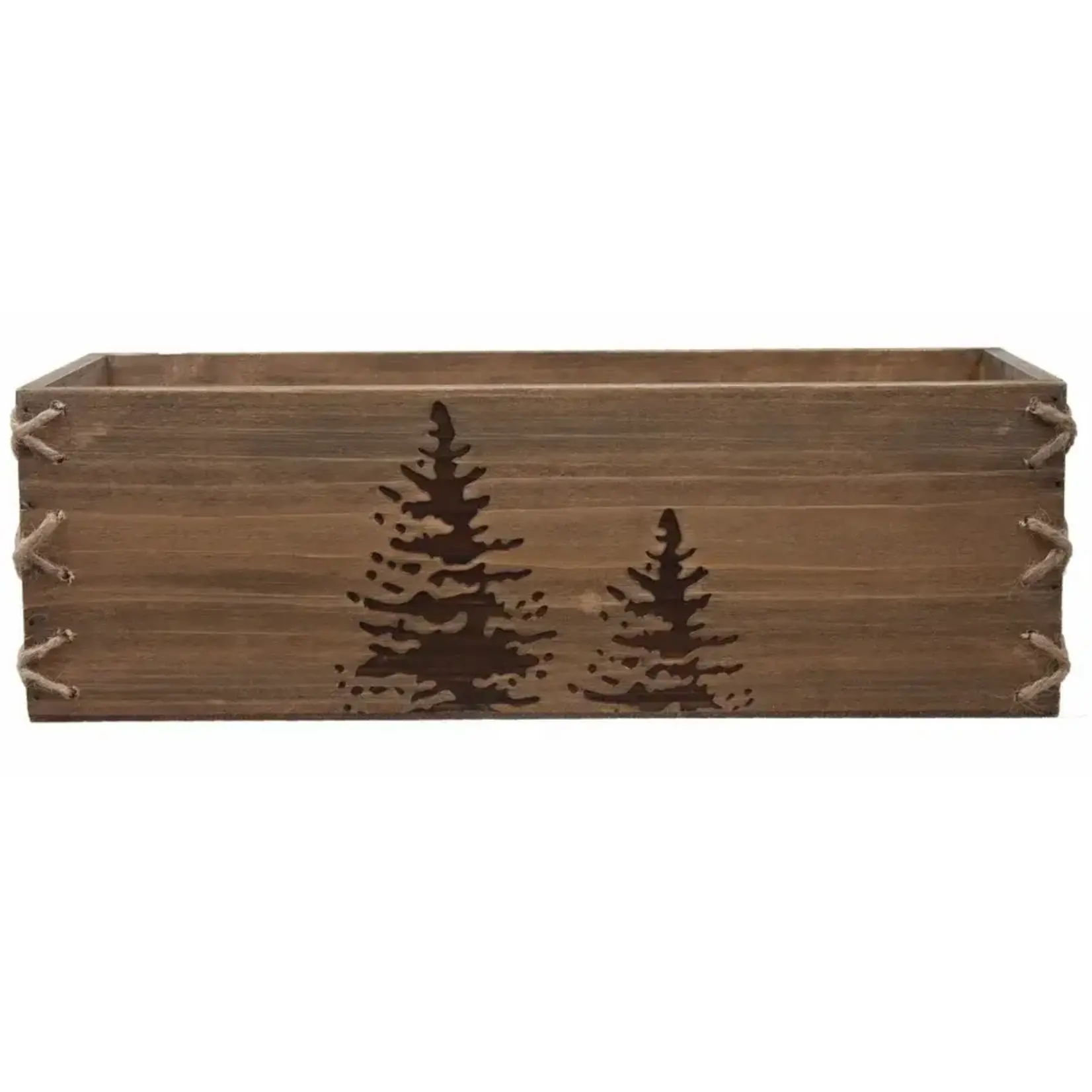 14X6X4.5“H Tree Design on Wooden Box w/Liner