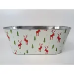 REINDEER FUN PAPER COVERED WITH HARD LINER (FITS 2-6"POTS)