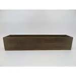 Wood Container, Rustic Finish 20X4X4"H W/Liner