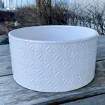 Shiny White Container 6"DX3.5"H