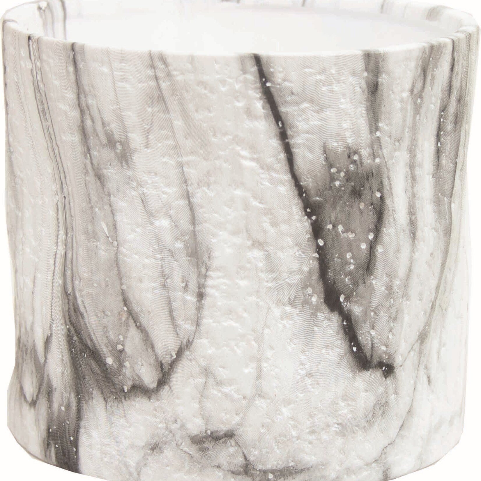 4.72X4.33"H Tumbled Marble Finish Container (FITS 4" POT)
