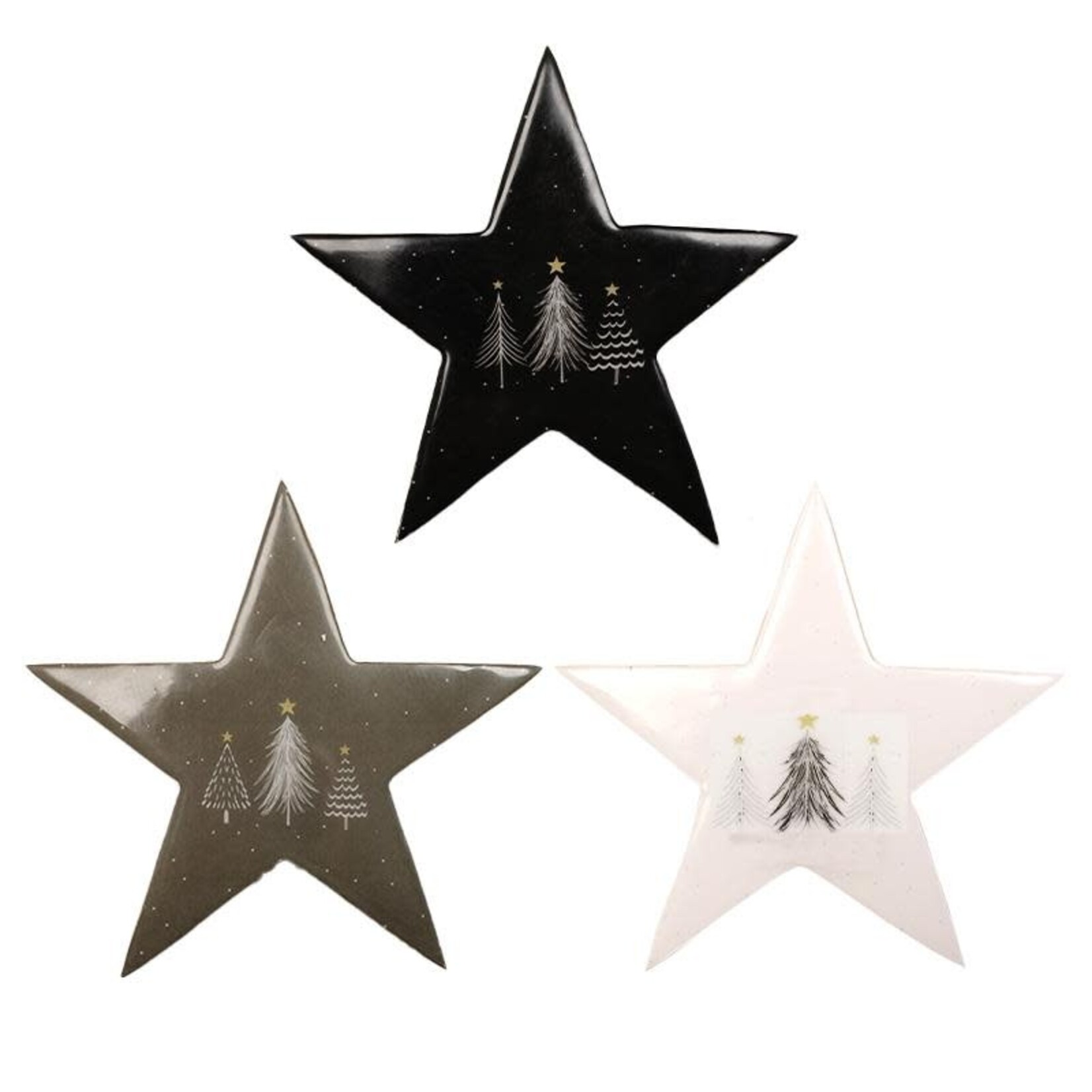 Black/White/ Grey Stars -3 Asst
