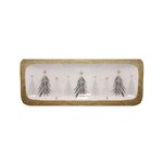 Wooden White Tree Plate