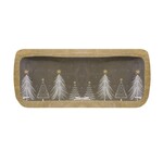 Wooden Grey Tree Plate