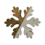 Wood Enamel Snowflake - lg
