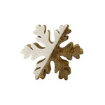 Wood Enamel Snowflake