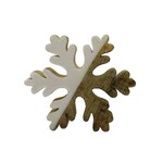 Wood Enamel Snowflake - Med