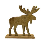 Wooden Standing Moose Large