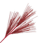 26" X 3 Red Glitter Grass Pick