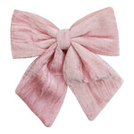 8.5" Bow Sponge/Fabric Pink Velvet