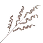 28" Curl Leaf Champagne Glitter