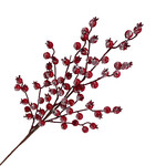 Berry 24" Red W/ Snowed  W/ Glitter