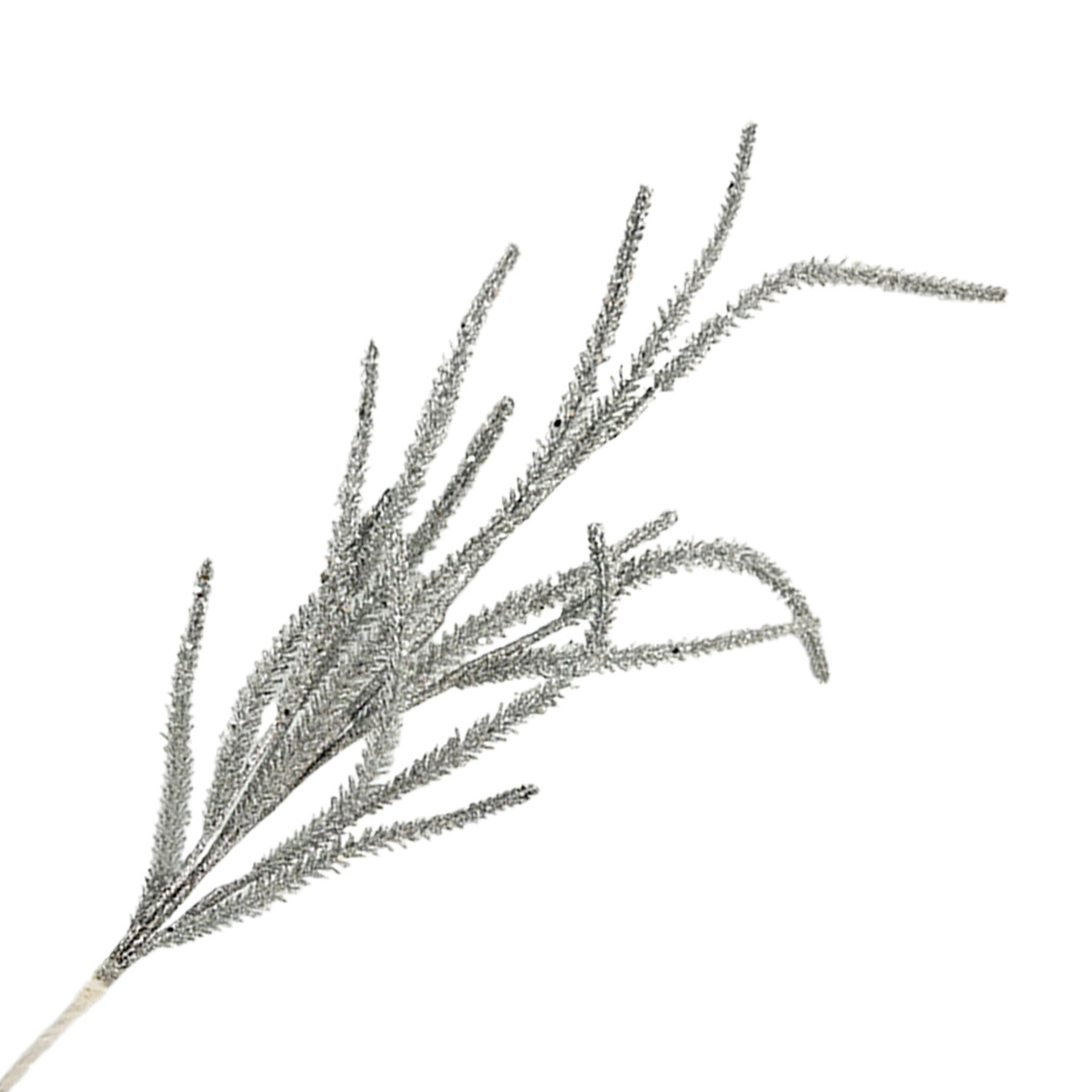 29.5" Sliver Glitter Grass Pick