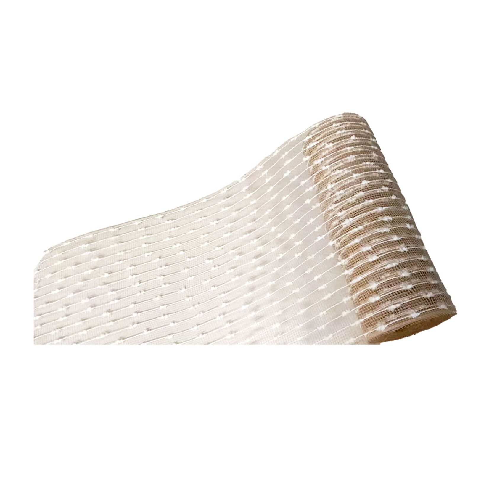 Sinamay Nat Natural/White 10.5"x10 yds