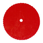 Tree Skirt 48" Red Striped Faux Fur