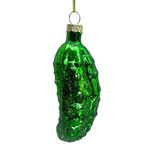 Glass Pickle Ornament  4.5" SHINY
