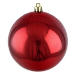 90mm Pear Red Ball Ornament