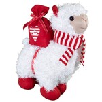 11'' Lama Standing White/Red