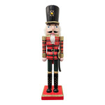 Nutcracker Wooden Standing 15" Painted Tartan