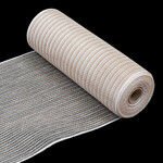 Sinamay Nat White/Natural Linen Look 10.5"x10 yds