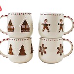 Christmas Gingerbread Mugs - Asst.