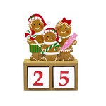 Wooden Gingerbread Family Countdown