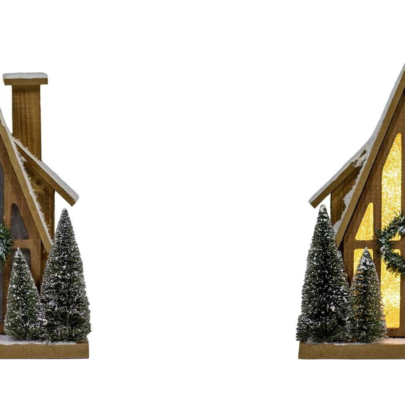 LED House w/Trees