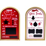Red or White Framed "Dear Santa" Sign