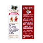 Gingerbread Recipe wall art sign