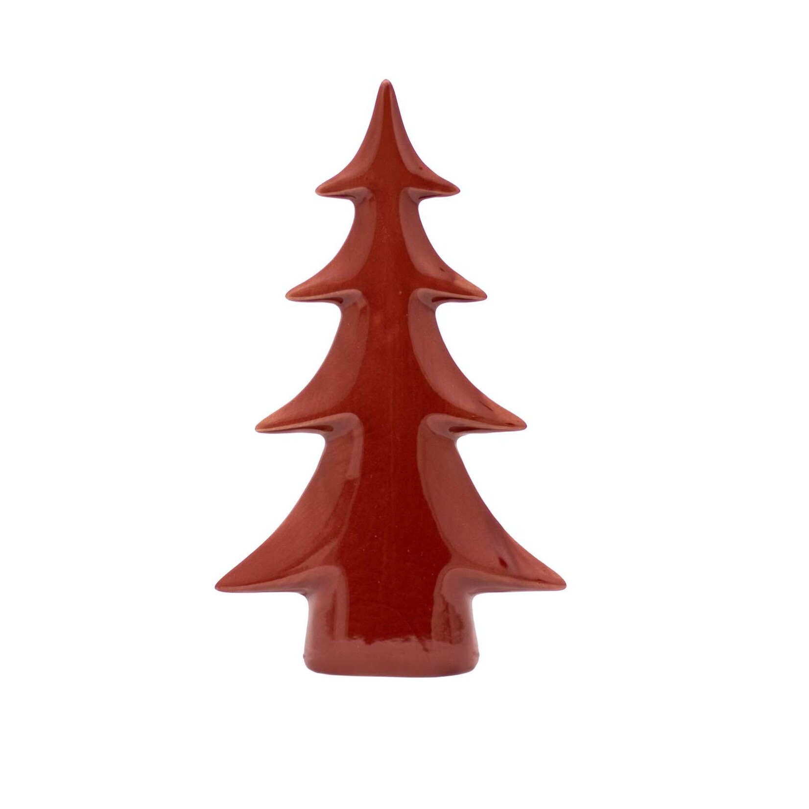 Ceramic Red Christmas Tree Decor.