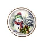 12" ACACIA Snowman Wall Art
