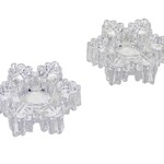 Snowflake glass votive