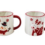 Ceramic snowman / Moose Mug - Asst.