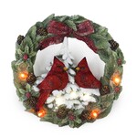Christmas Cardinal Wreath w/LED