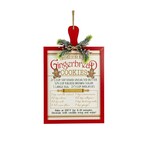 Gingerbread Cookie Recipe sign