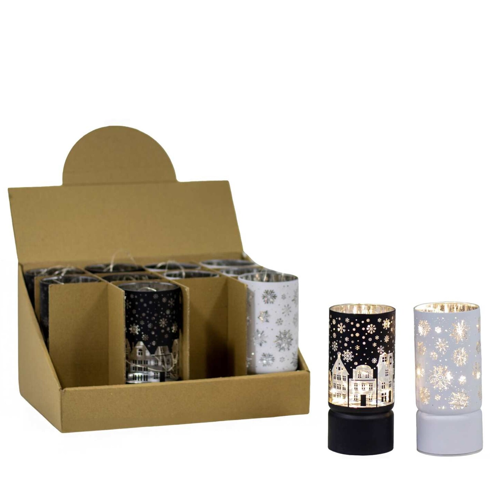 LED CYLINDER BLK/WHT