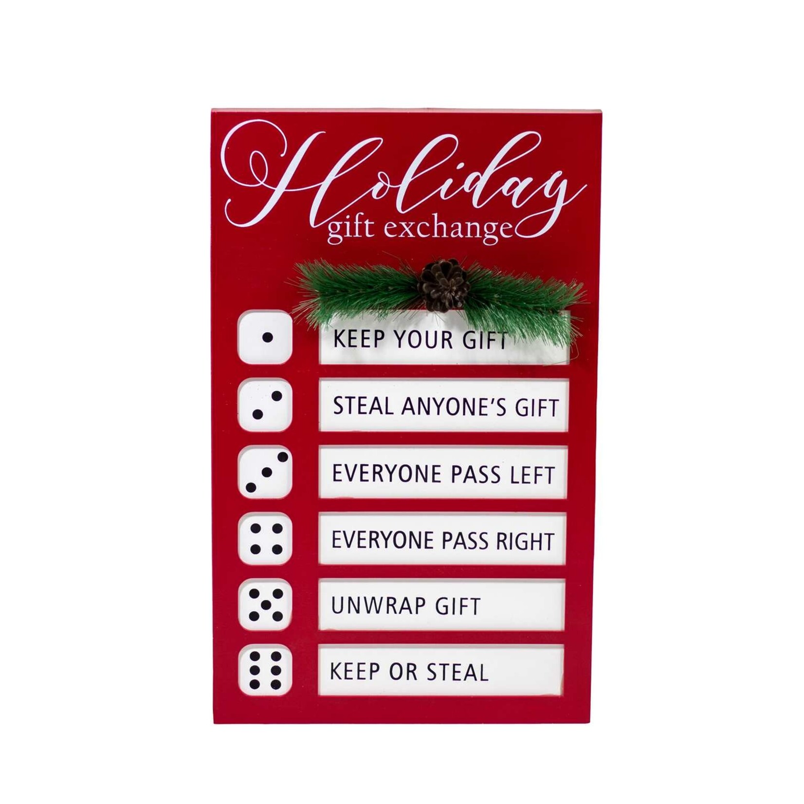 HOLIDAY GIFT EXCHANGE DICE