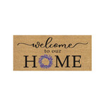 Welcome to Our Home Flocked Sassafras Coir Switch Mat